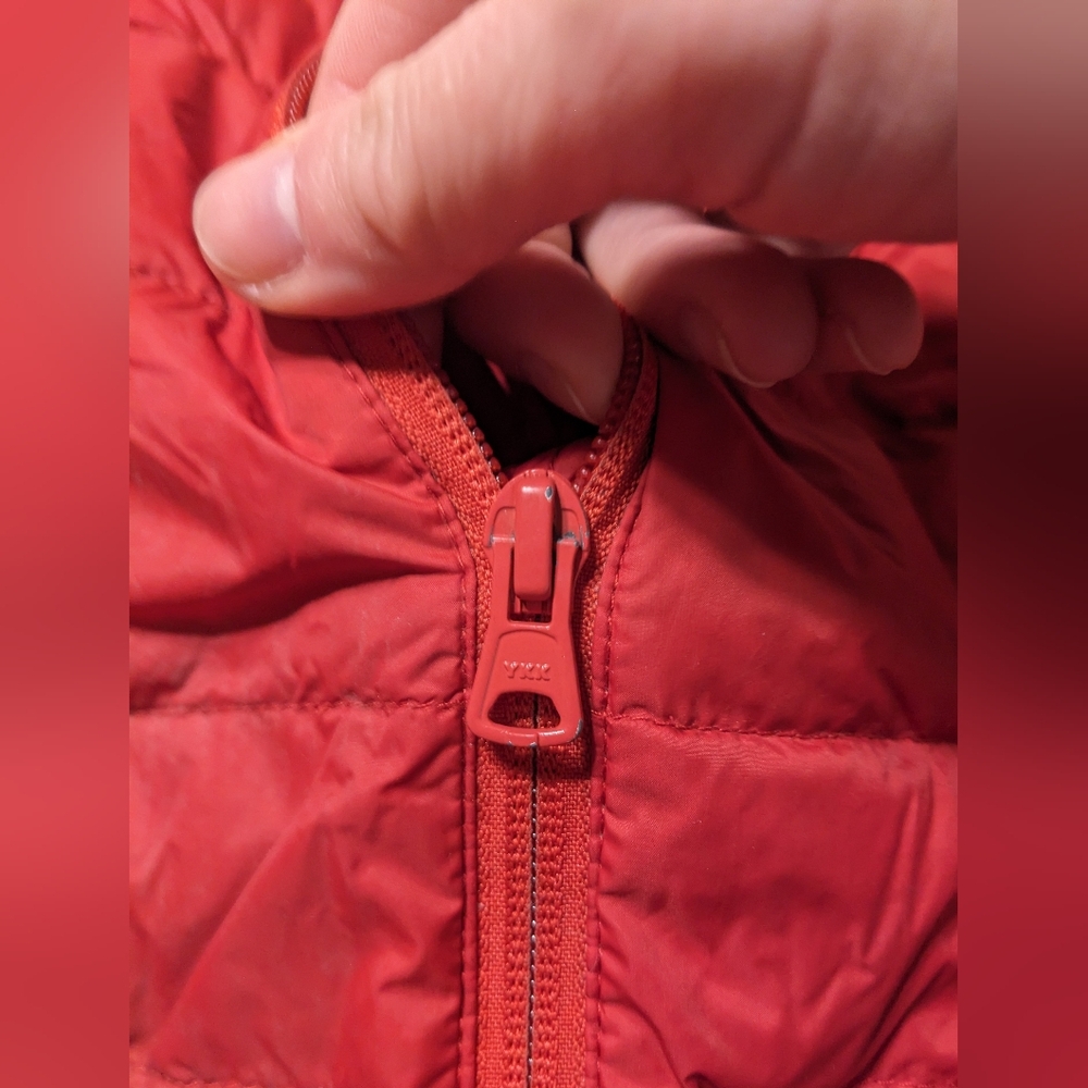 Lands' End Bright Red Lightweight Down Filled Puffer Jacket sz 2X - Picture 4 of 13